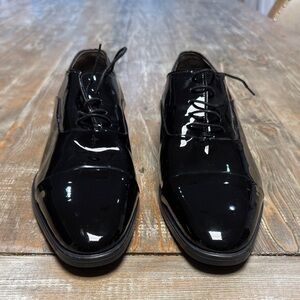 Bruno Magli Glossy Black Oxfords